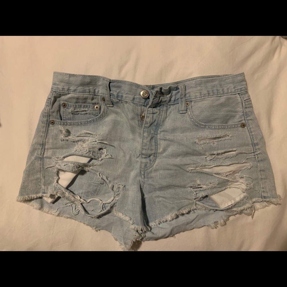 american eagle denim shorts